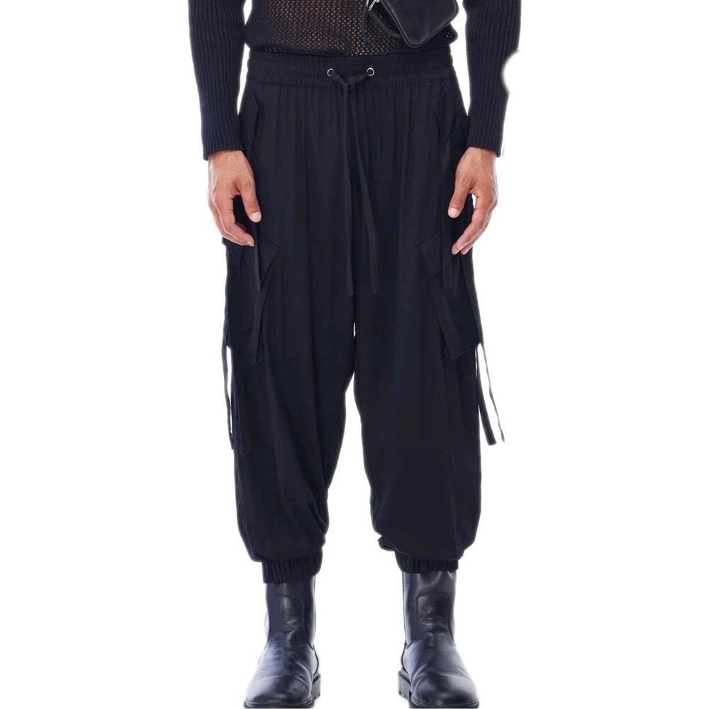 Jonny Cota Studio Cargo Pants Size L In Black Lightweight NEW #A